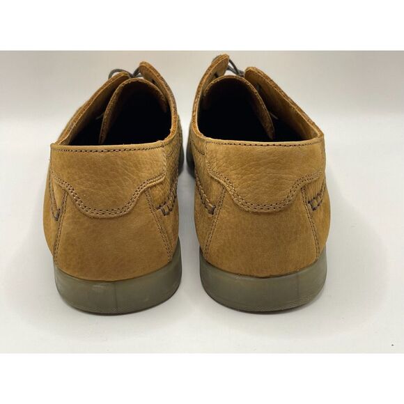 Soldini‎ Mens Lace Up Leather Shoes Brown Size 10 Moccasins